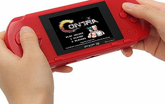 JouerNow Red PXP 3 Handheld Slim 16 Bit Game Console Retro Video Game 150  Games