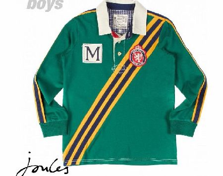 Boys Joules Junior Menace Rugby Shirt - Green