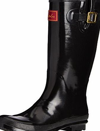 Joules Field Welly Gloss, Women Warm Lining Rain Boots, Black (Black), 6 UK (39 EU)