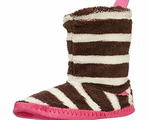 Joules Fluffy, Women Hi-Top Slippers, Off White (Chocstr), M UK (38-40 EU)