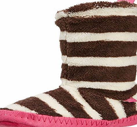 Joules Fluffy, Women Hi-Top Slippers, Off White (Chocstr), S UK (36-38 EU)