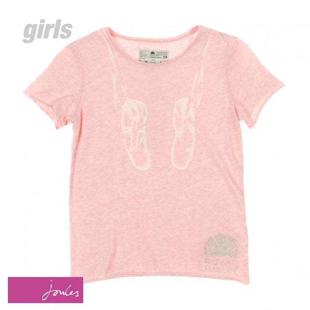 Joules Girls Joules Junior Pointe T-Shirt - Pink