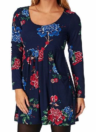 Womens Joules Alexi Dress - Navy Peony