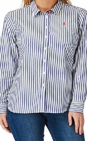 Joules Womens Joules Kingston Shirt - Lake Blue Stripe