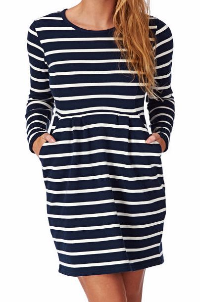Joules Womens Joules Thurwell Dress - French Navy Stripe