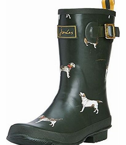 Joules Womens Molly Welly Wellington Boots R_MOLLYWELLY Green Dog 5 UK, 38 EU, 7 US
