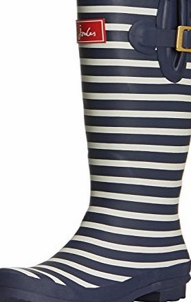 Joules Womens Welly Print Wellington Boots R_WELLYPRINT Navy Stripe 6 UK, 39 EU, 8 US