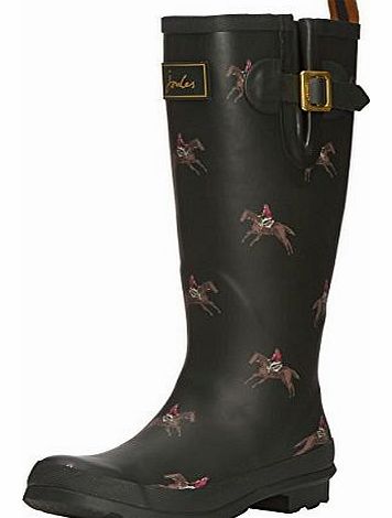 Joules Womens Welly Print Wellington Boots R_WELLYPRINT Olive Horse 6 UK, 39 EU, 8 US
