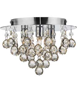 Joy Flush Champagne Ceiling Light