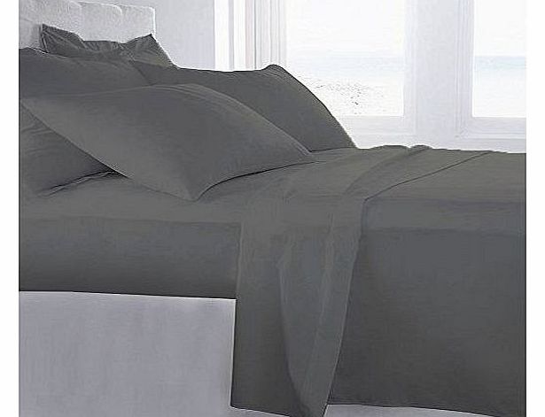 Love2Sleep EGYPTIAN COTTON FITTED SHEET HOTEL QUALITY - KING SIZE GREY