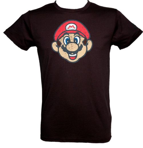 Men` Super Mario Face T-Shirt from Joystick Junkies
