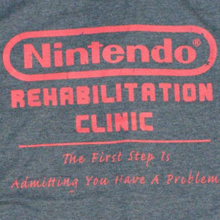 Joystick Junkies Nintendo Rehab Charcoal T-Shirt