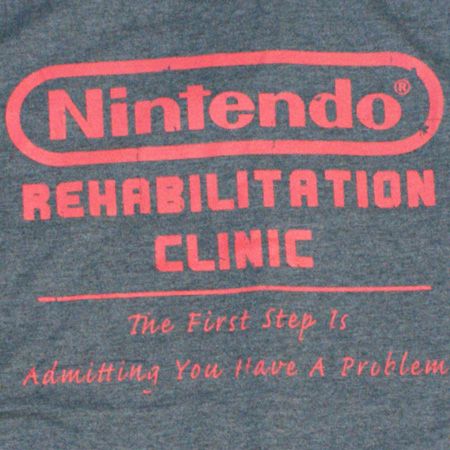 Nintendo Rehab Charcoal T-Shirt