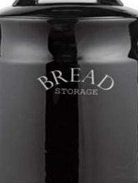 JOZI Eve Traditional Black Ceramic Bread Crock (884294877)