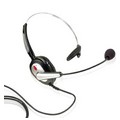 Monaural Phone Headset With Red Illumination