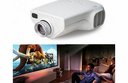 Jprocure Mini 1080P HD Multimedia LED Projector Home Cinema AV VGA HDMI Video