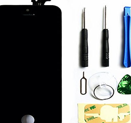 0220 Full LCD Display + Touch Screen Digitizer Assembly for iPhone 5 - Black + GIFT 7 Pieces Tool Set