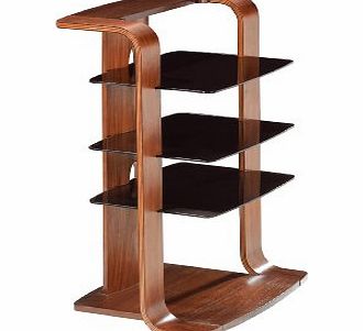 Jual Curve - Curved Walnut and Black Hi-Fi Stand
