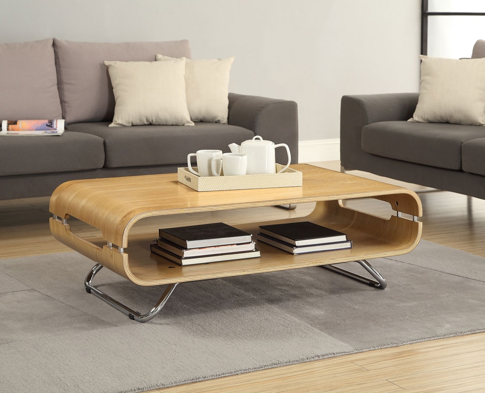 JUAL Curve Oak Coffee Table JF302