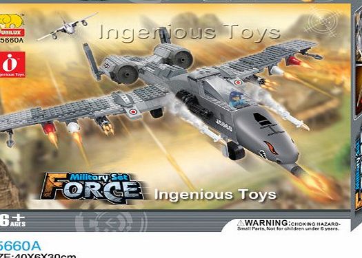Jubilux Military Army Fighter Plane Soldiers compatible bricks NEW 384pcs(J5660)