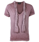 Judas Sinnned Brand Carrier Maroon Deep V-Neck