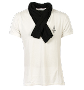 Judas Sinnned Brand Carrier White Deep V-Neck