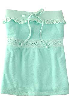 Juicy Couture Broderie Anglaise trim tube top