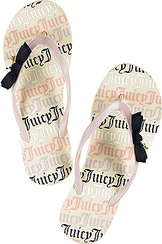 Juicy Couture Kenya rubber flip-flops