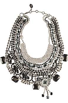 Juicy Couture Layered Rhinestone Swag Necklace
