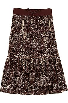 Juicy Couture Paisley velour skirt