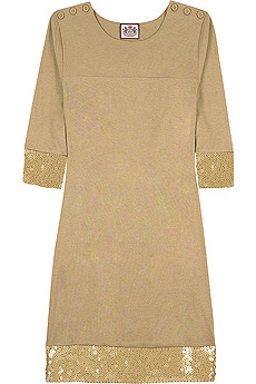 Sequin trimmed dress