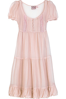 Tiered chiffon dress