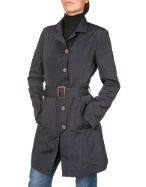 Julia Coccoand#39; Dark Blue Lightweight Belted Jacket