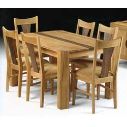Julian Bowen - Cotswold Dining Table and 4 Chairs
