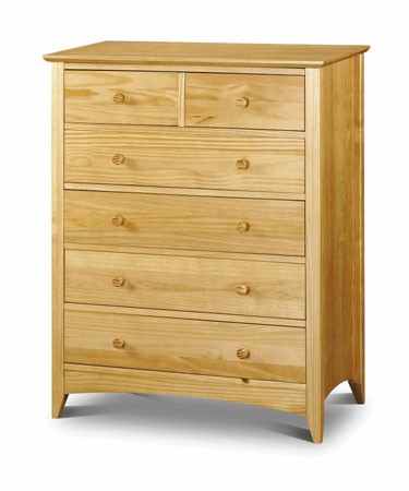 Barcelona 4+2 Chest of Drawers - Natural Pine