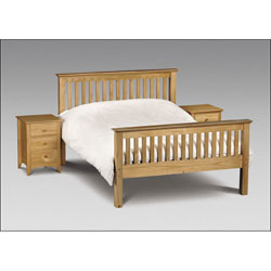 Julian Bowen Barcelona 5ft Kingsize Bedstead - Solid Pine