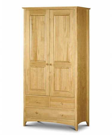Julian Bowen Barcelona Natural Pine Combination Wardrobe