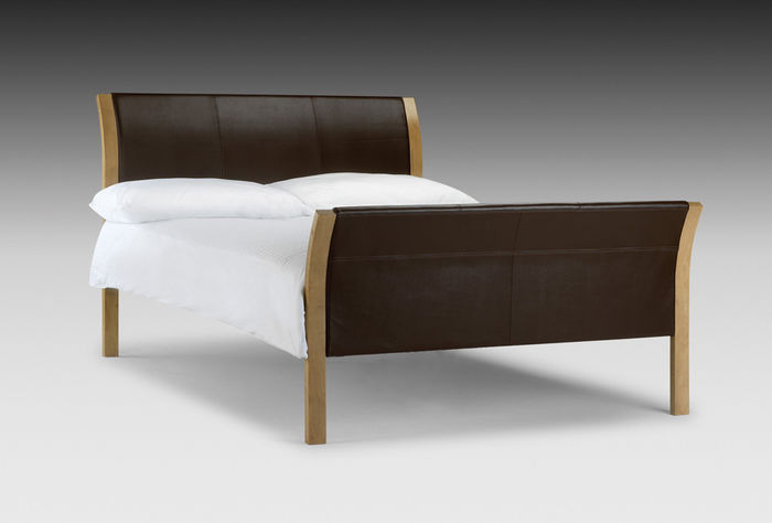 Berlin 3ft Single Leather Bed