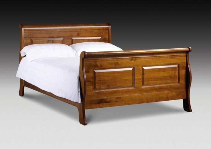 Cordoba Sleigh 5ft Kingsize Mahogany Bedstead