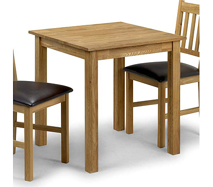 Julian Bowen Clearance - Cara Solid Oak Square Dining Table
