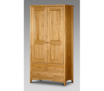 Julian Bowen Clearance - Kelham Pine Combination Wardrobe