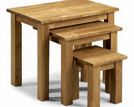 Julian Bowen Coxmoor Oak Nest of Tables