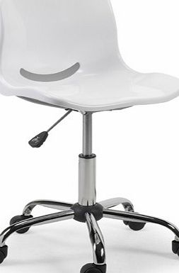 Julian Bowen Height Adjustable White Swivel Chair