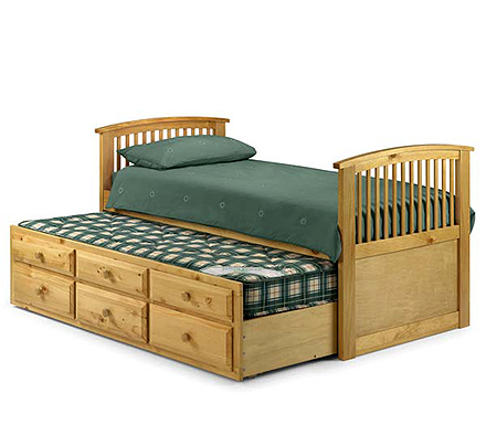 Horblower Cabin Trundle Guest Bed in Pine