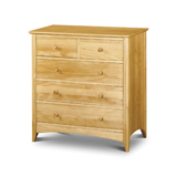 Julian Bowen Kendal Chest with 2 over 3 Drawers in Solid Pine with Lacquered finish