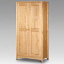 Julian Bowen Kendal Pine 2 door wardrobe furniture