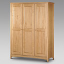 Julian Bowen Kendal Pine 3 door wardrobe furniture