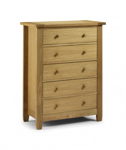 Julian Bowen Lyndhurst Five Drawer Chest