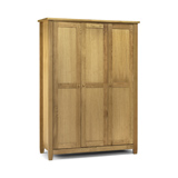 Lyndhurst Wardrobe in American Oak soilds and veneers with 3 Doors