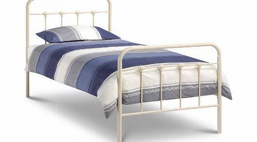 Julian Bowen Papplewick Single Bed, Stone White